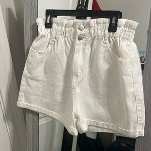 Paper Bag White Shorts!